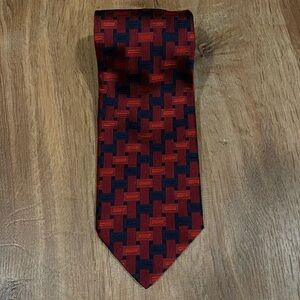 Michele Sartori red and black patterned tie​​​​​​